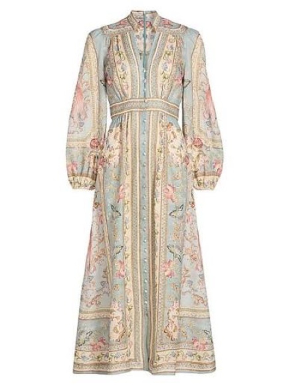 NEW: Zimmermann Roselight Plunge Midi Dress - US 4 / Size 1